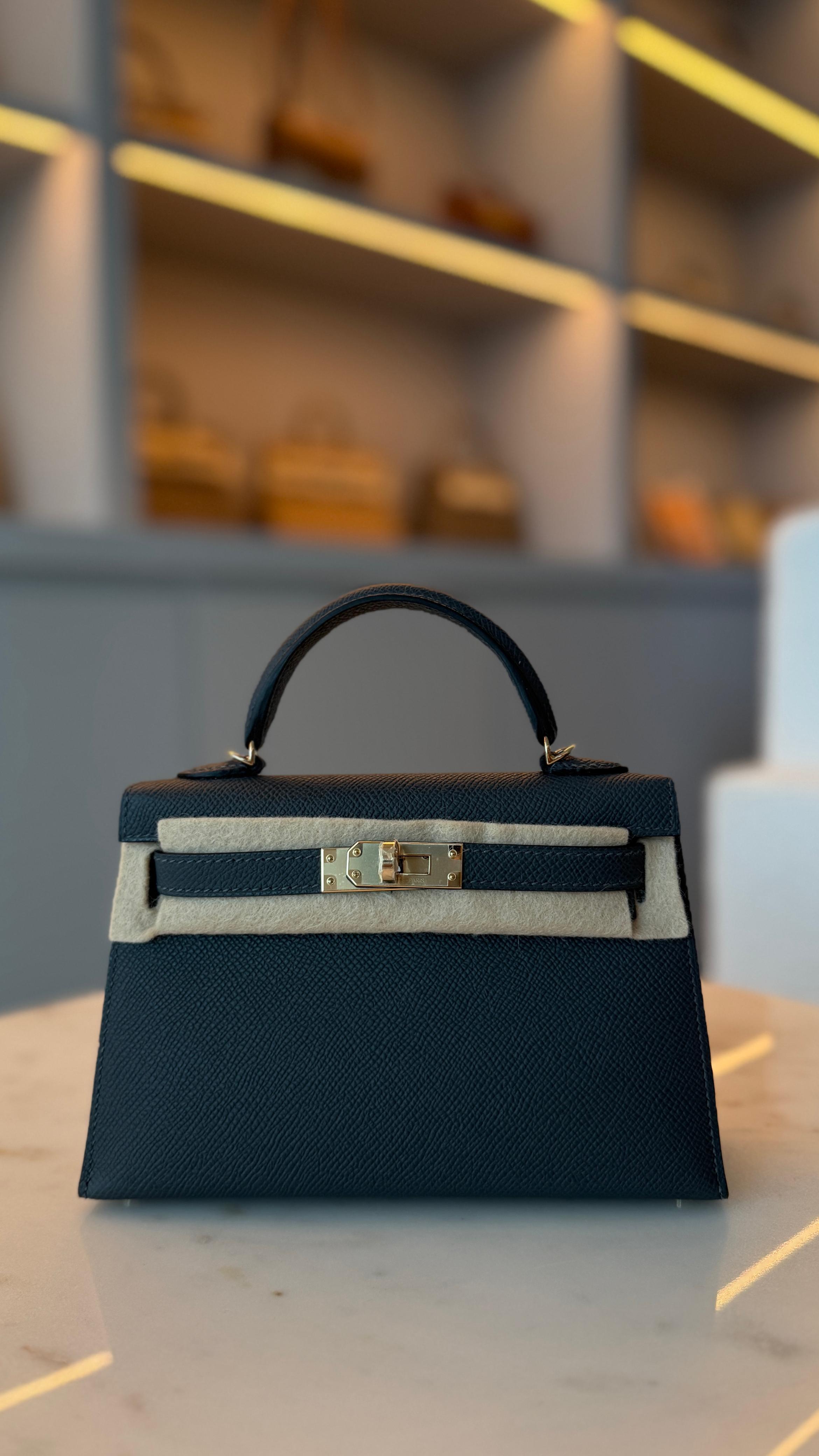 Hermès Kelly 20 Mini Gris Misty Epsom