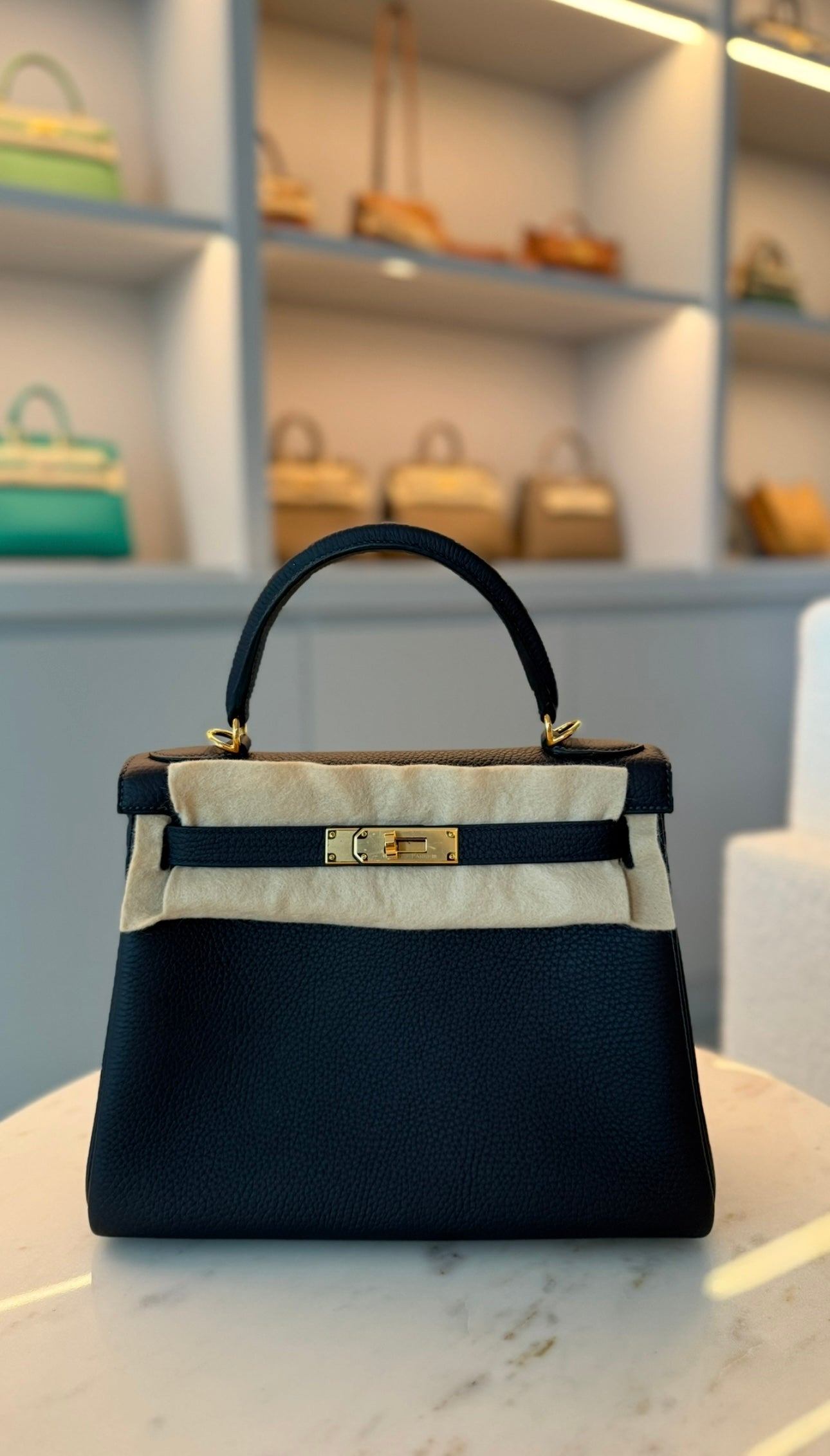 Hermès Kelly 28 Caban Clemence