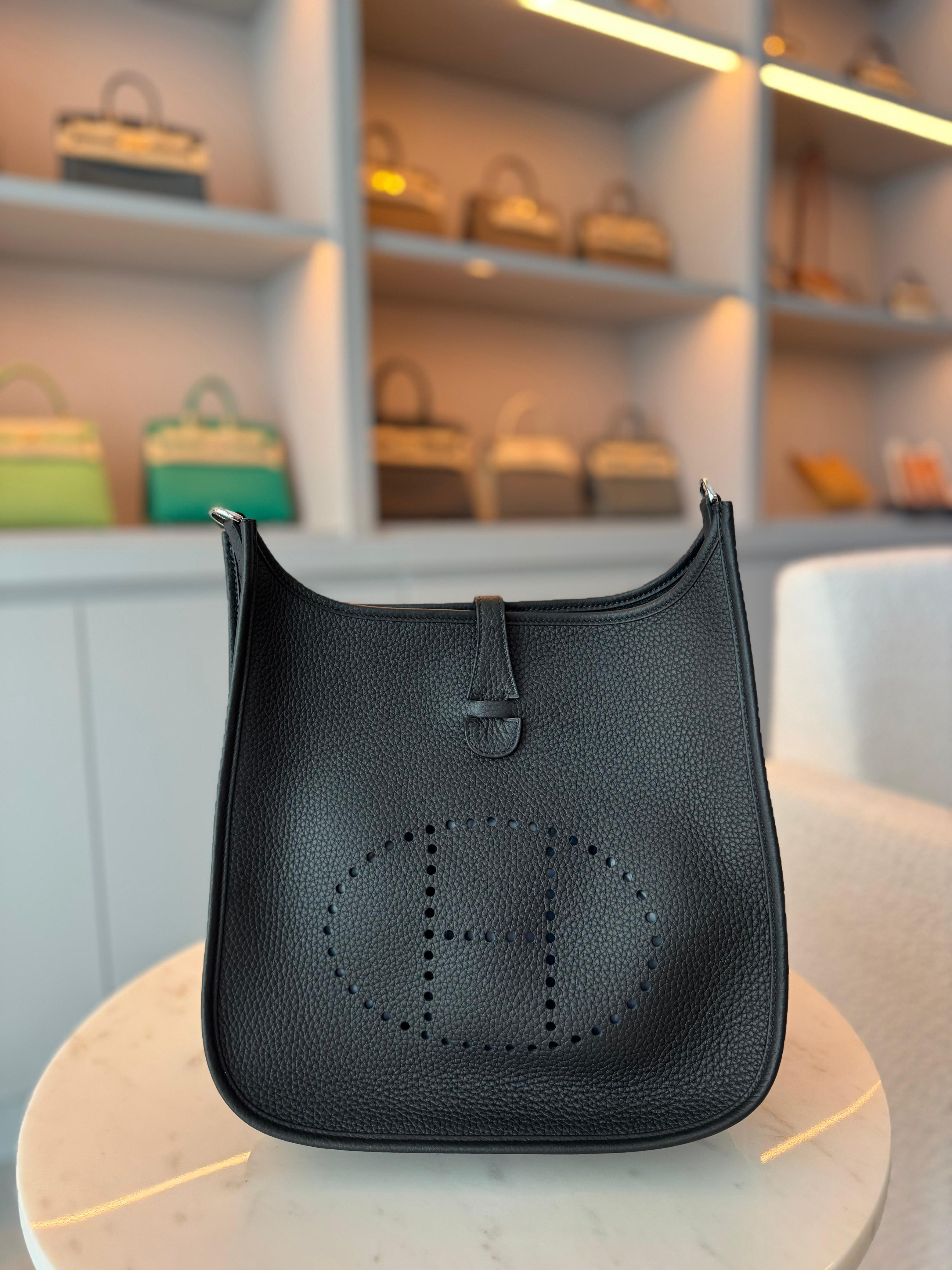 Hermès Evelyn 29 (GM) Black Clemence