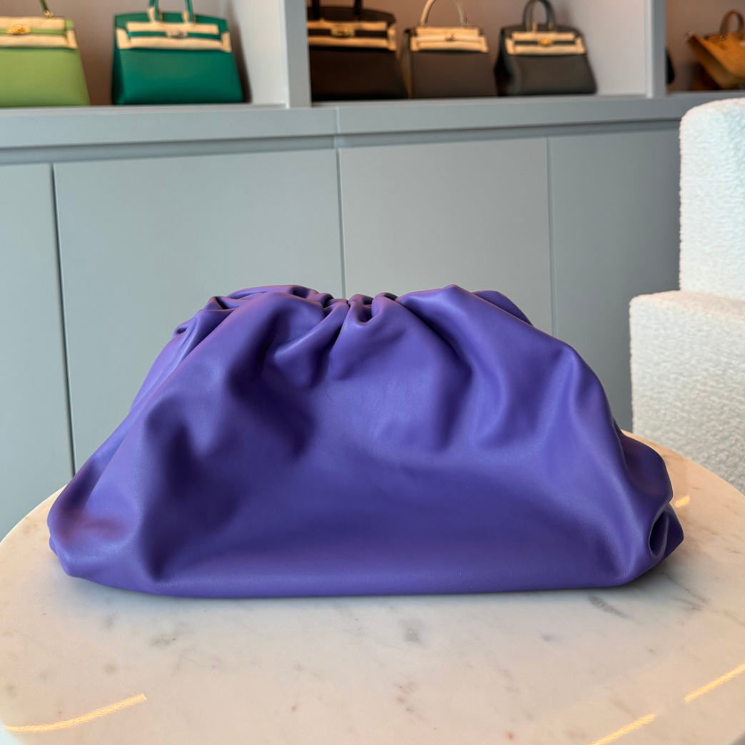Bottega Veneta Large Pouch Purple Smooth