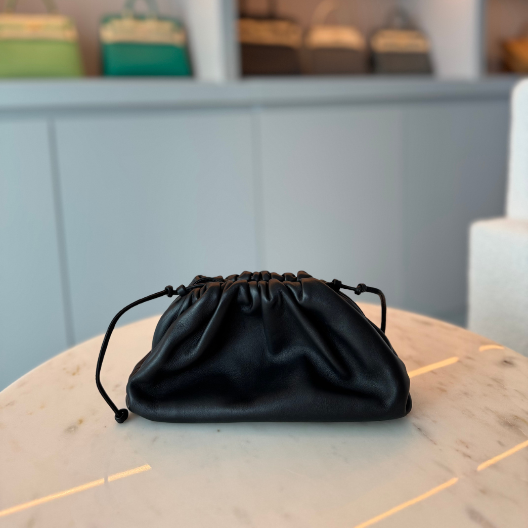 Bottega Veneta Mini Pouch Black Smooth