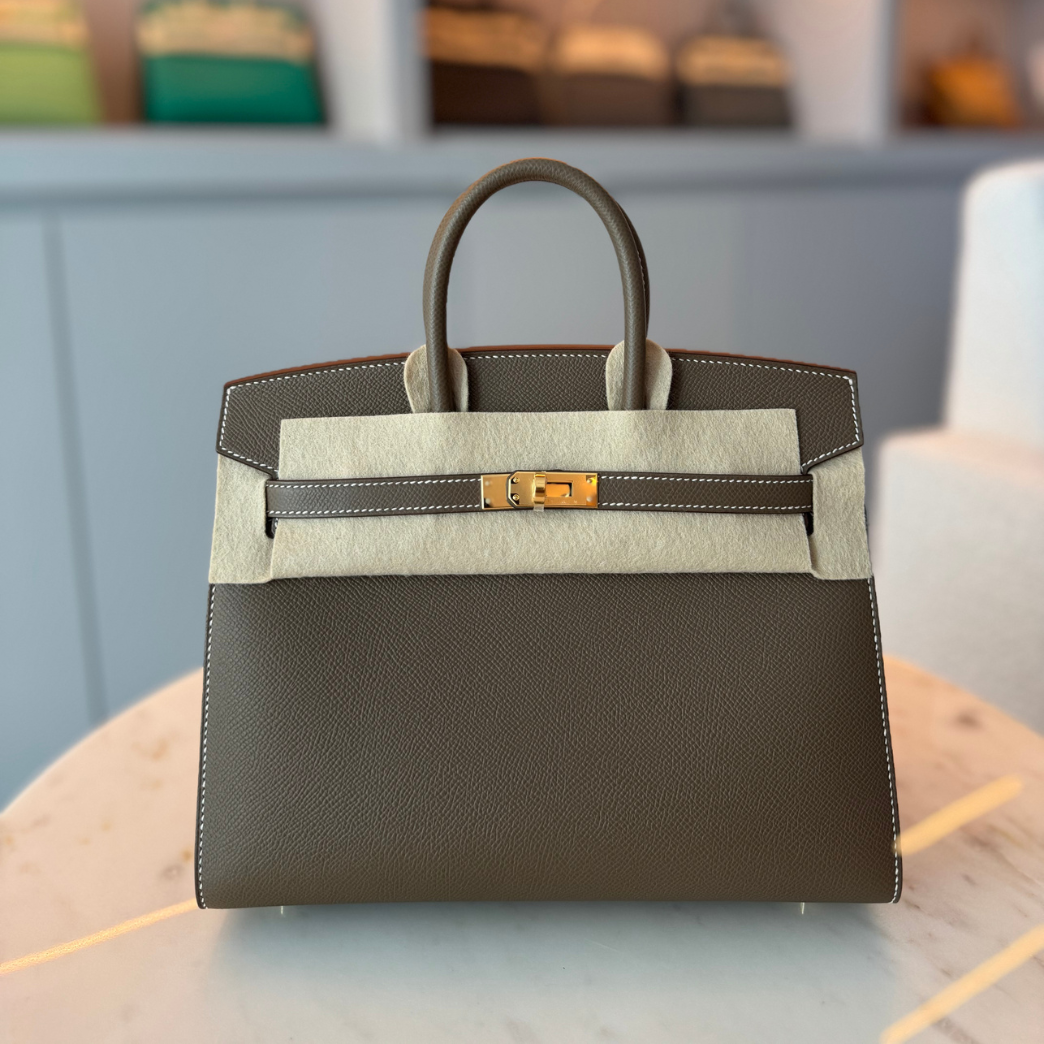 Hermès Birkin Sellier 25 Etoupe Epsom