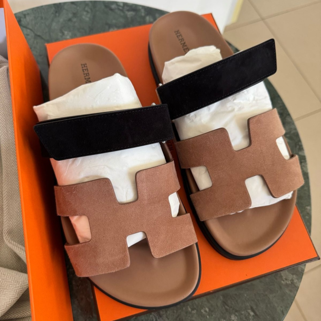 Hermès Chypre Prunoir with Blush Pink Suede