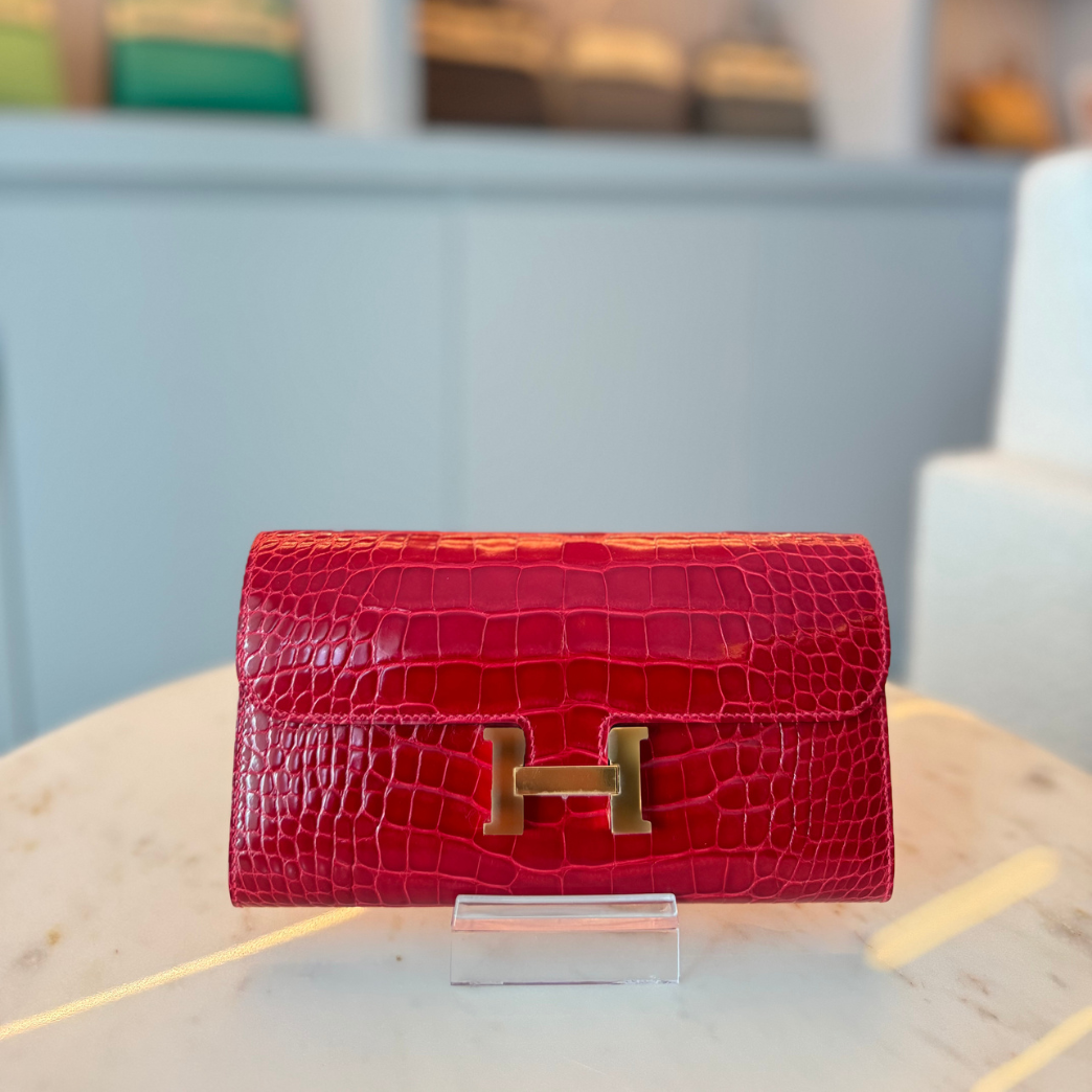 Hermès Constance 21 Braise Alligator (Shiny)