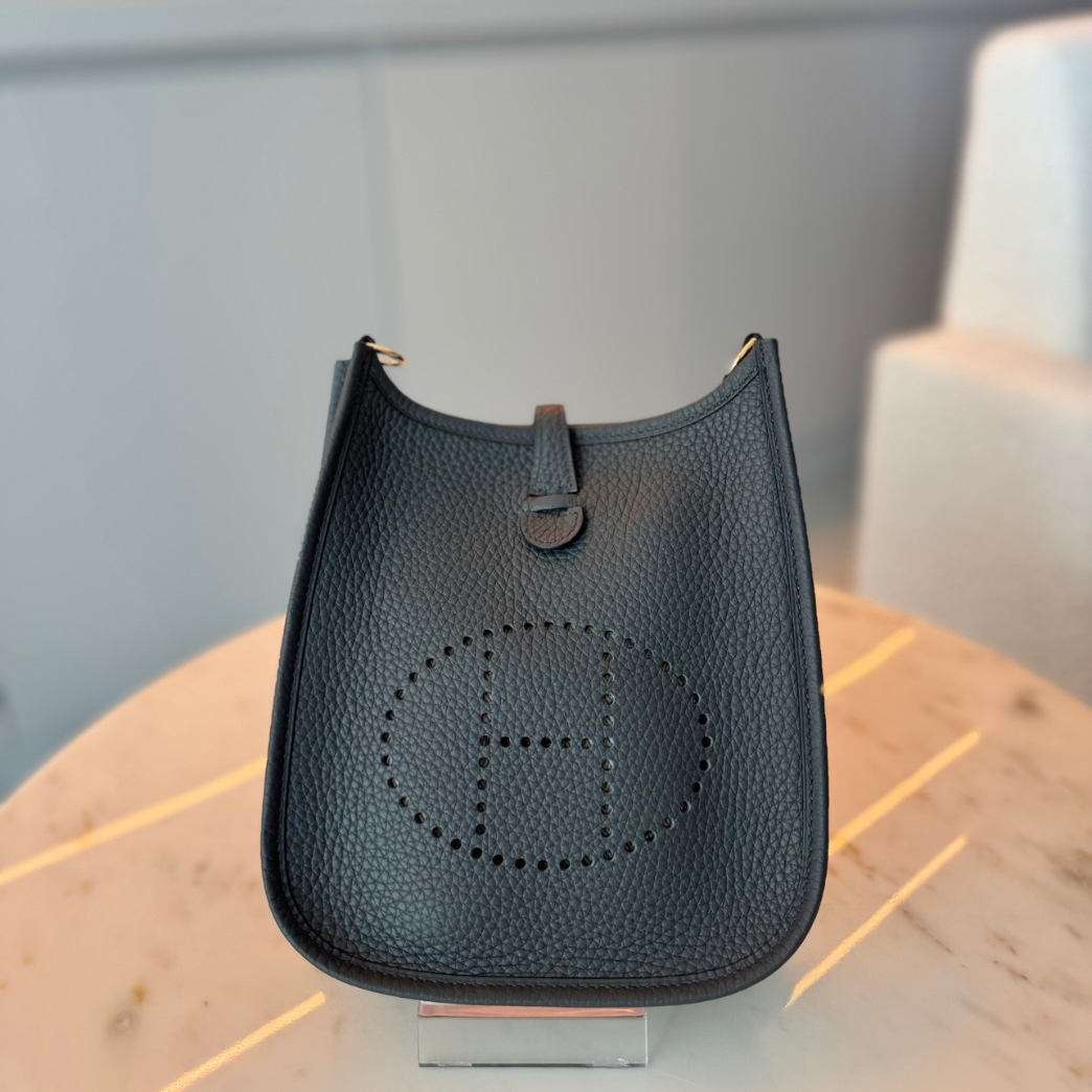 Hermès Evelyn 19 (Mini) Gris Misty Clemence