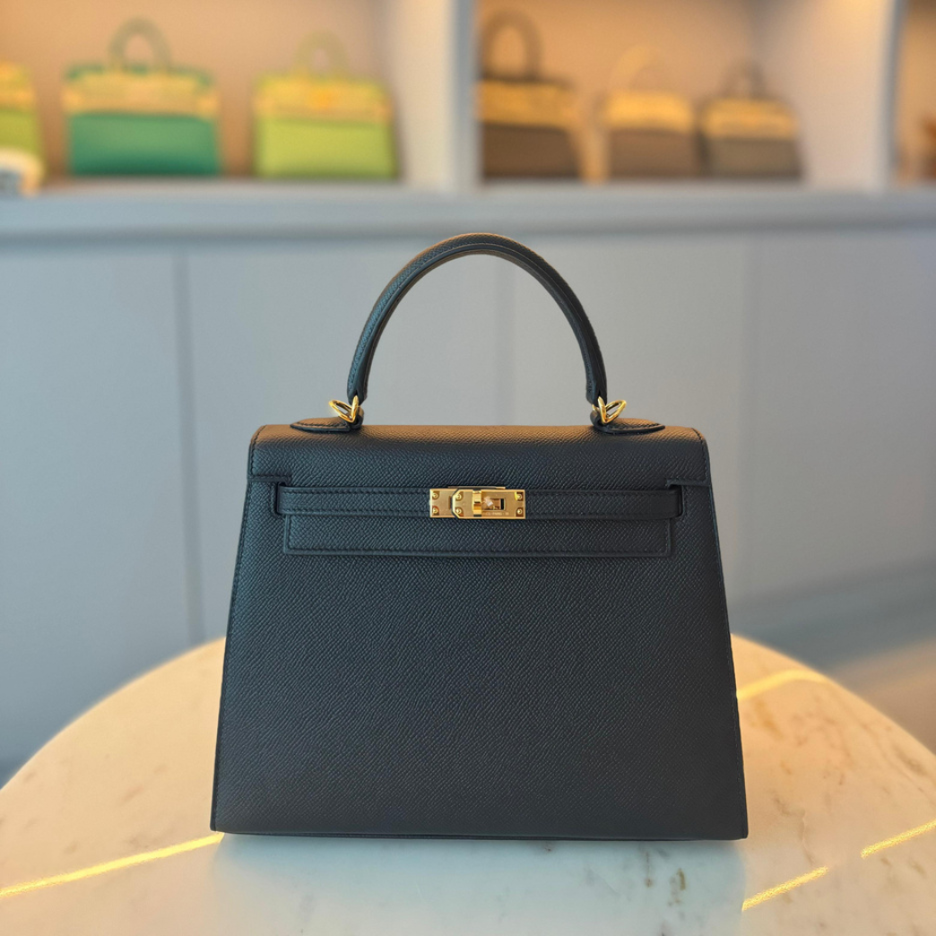 Hermès Kelly 25 Black Epsom