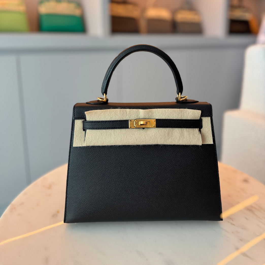 Hermès Kelly 25 Black Epsom