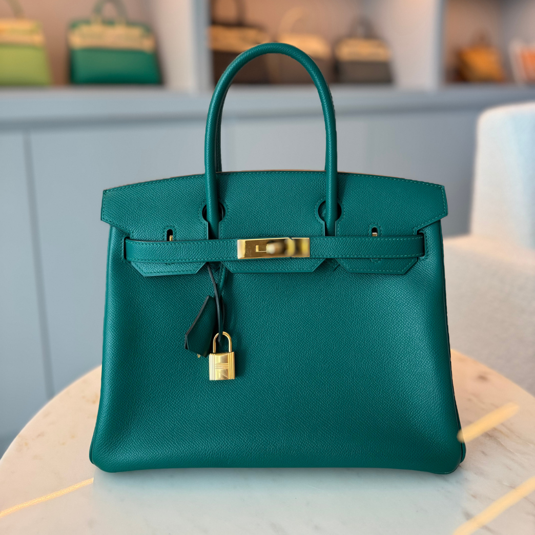 Hermès Birkin 30 Vert Vertigo Epsom